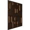 Ekena Millwork 11 7/8in. W x 11 7/8in. H Oslo EnduraWall Decorative 3D Wall Panel Covers 0.98 Sq. Ft. WP12X12OSCAB - alternate 2